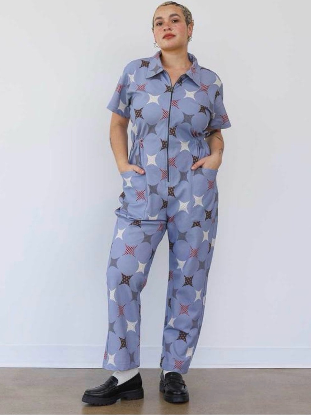 Noble Utility Suit in Sparkle print, size S